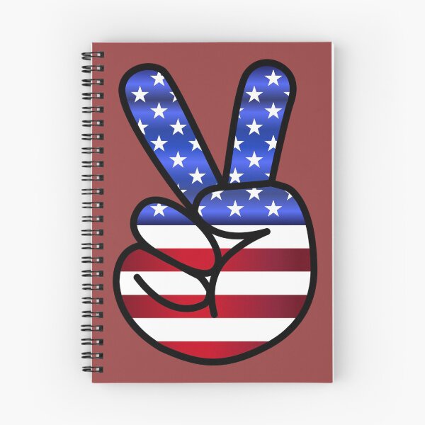 Item preview, Peace Sign with American Flag Hippie Patriotic Unisex Merch designed and sold by Teez-Me.