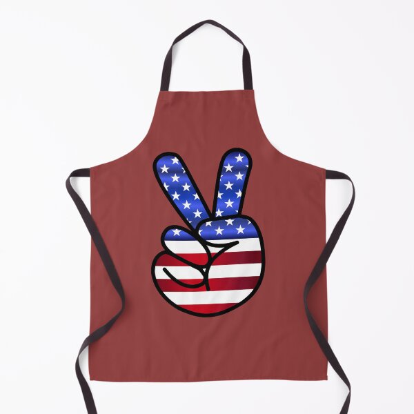 Item preview, Peace Sign with American Flag Hippie Patriotic Unisex Merch designed and sold by Teez-Me.