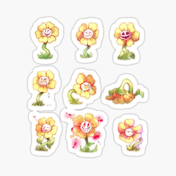 Flowey Omega - UNDERTALE - Pixel art Sticker for Sale by GEEKsomniac