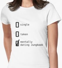 Mentally Dating Jungkook - BTS Women's Fitted T-Shirt