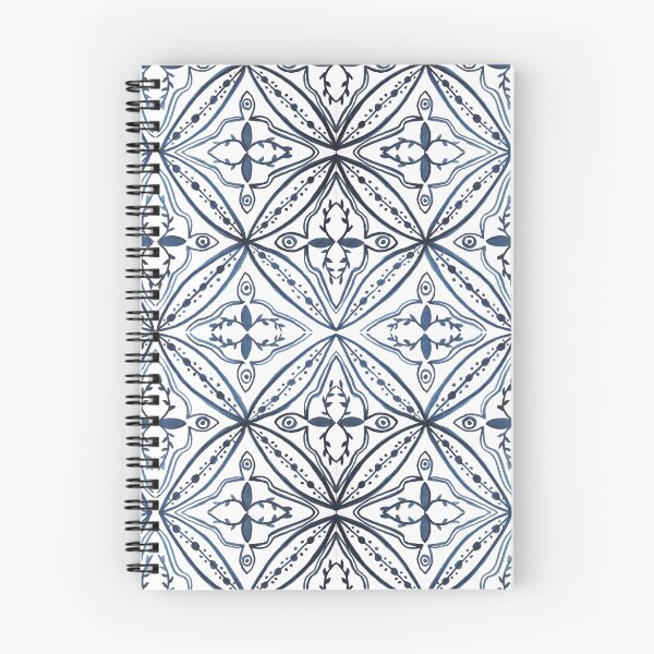 Item preview, Watercolor Morrocan Tile Blue designed and sold by ME Design Studio.