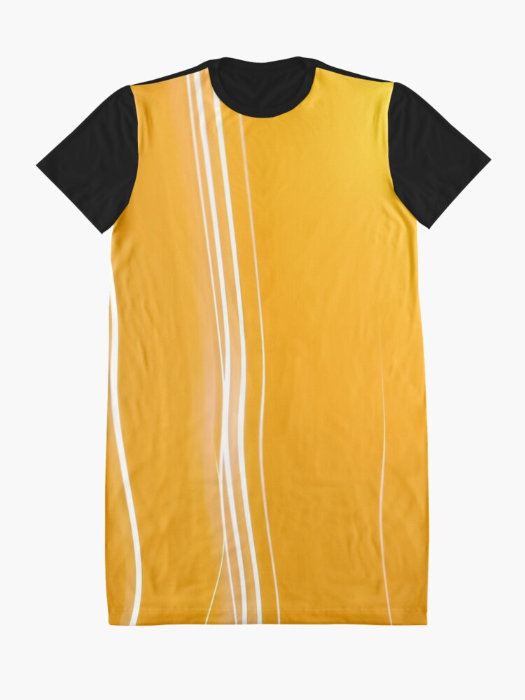 Alternate view of Abstract Yellow Graphic T-Shirt Dress
