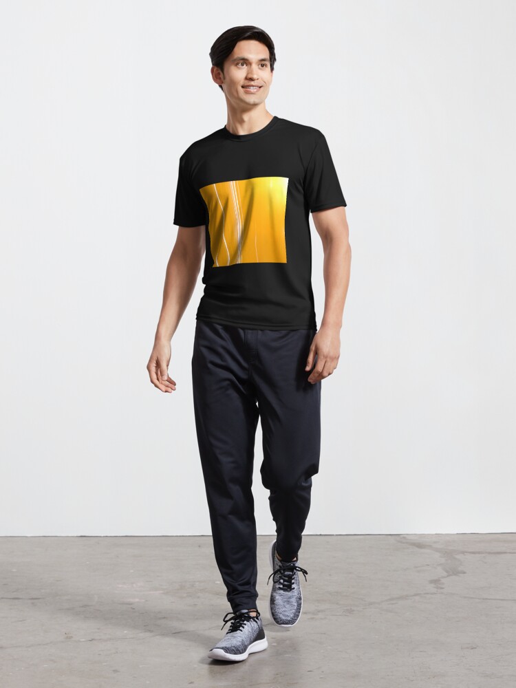 Alternate view of Abstract Yellow Active T-Shirt