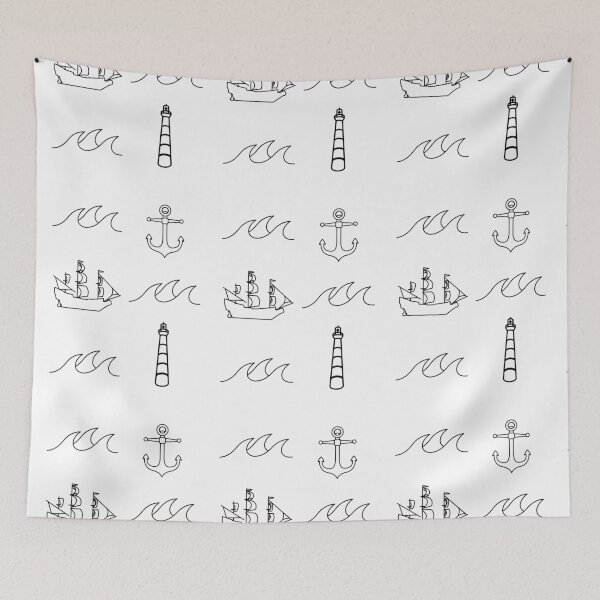Item preview, Sea themed pattern #2 designed and sold by ACoolDuck.