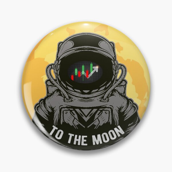 Item preview, To The Moon | Stock Market Chart Astronaut designed and sold by Rabbitti.