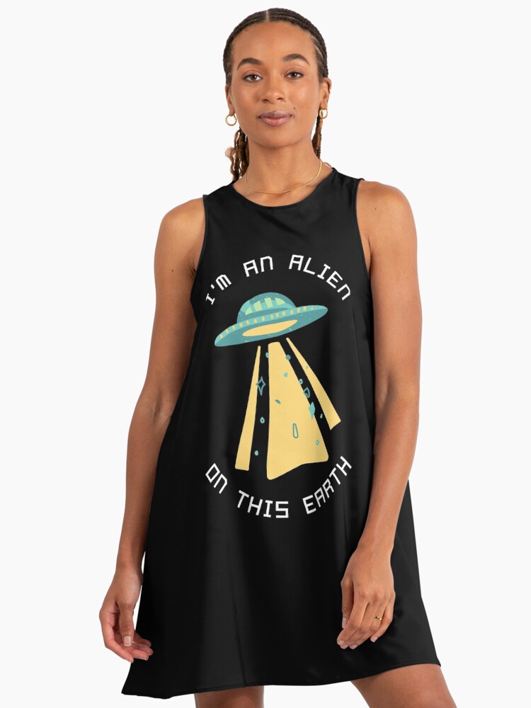 SKZ Han Jisung ALIEN Cute Retro Lyrics " A-Line Dress for Sale by  SugarSaint | Redbubble