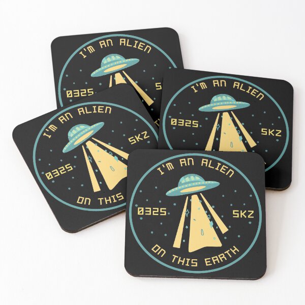 Item preview, SKZ Han Jisung ALIEN Cute Retro Lyrics  designed and sold by SugarSaint.
