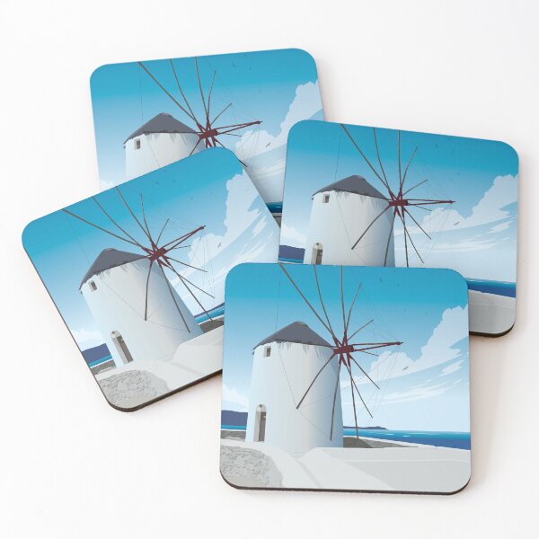 Item preview, Mykonos Windmills designed and sold by SurfolioPrints.