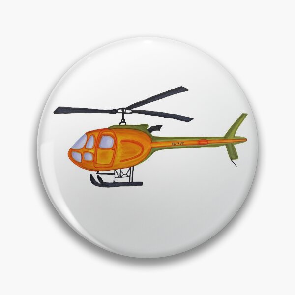 Artikelvorschau, Transport, Helikopter, orange, gelb, grün, Himmel, Zeichnung, Copic, Bebicervin entworfen und verkauft von BebiCervin.