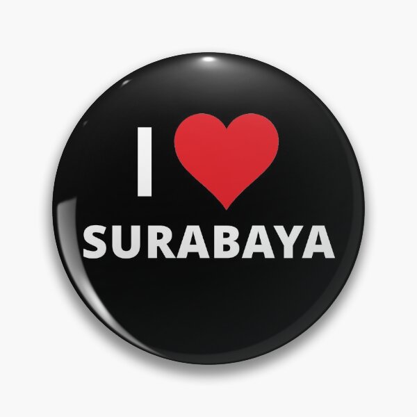 Item preview, I Love Surabaya (dark) designed and sold by mugify.