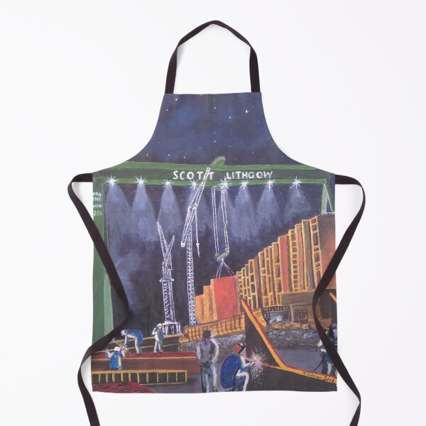 Item preview, Port Glasgow, Nightshift at the Yards designed and sold by CrossanArt.