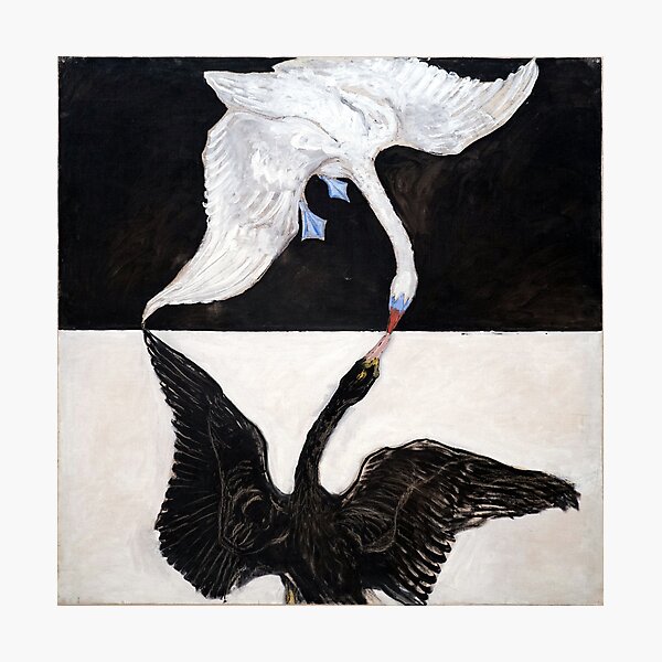 Enhanced, High Res. Hilma af Klint, The Swan No.1 (1915) Photographic Print