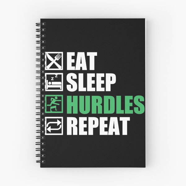 Item preview, Eat Sleep Hurdles Repeat designed and sold by stuff-n-stuff.