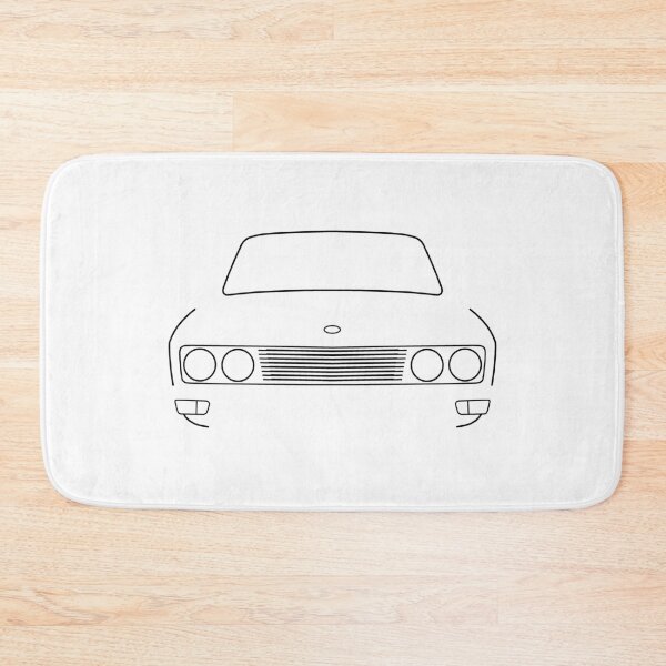 Item preview, Sunbeam Rapier 1970s classic British car black outline graphic designed and sold by soitwouldseem.