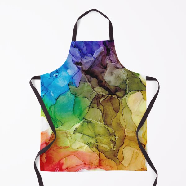 Item preview, Brown is Beautiful Rainbow Abstract 131 Alcohol Ink Painting by Herzart designed and sold by herzart.