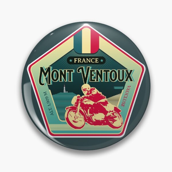 Aperçu de l'œuvre T-shirt + autocollant moto rétro Mont Ventoux créée et vendue par ROADTROOPER.