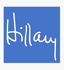 Hillary Signature Photographic Print