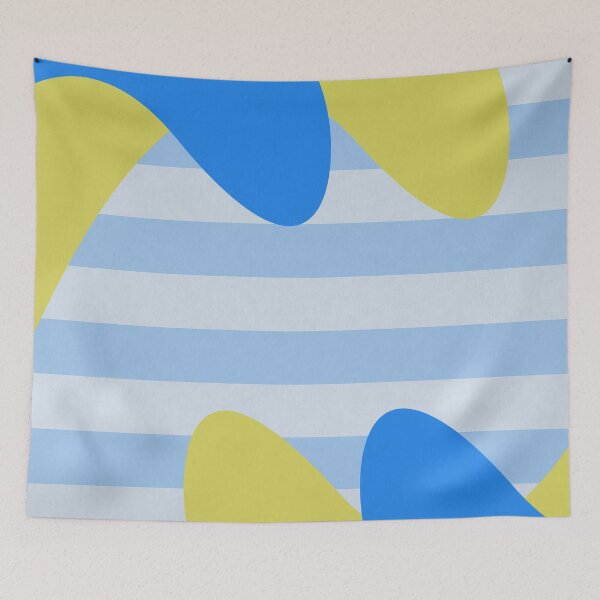 Item preview, Retro Pattern in Blue and Yellow Design 530 designed and sold by Artnigel.