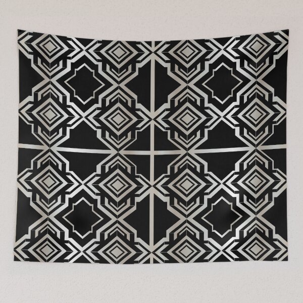 Item preview, decorative abstract decorative vintage pattern designed and sold by ErhanArt.