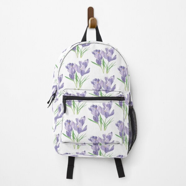 Item preview, Watercolor Purple Crocuses - Spring Floral Pattern designed and sold by AlicjaCurioseur.