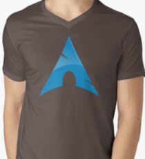 Arch Linux Logo Men's V-Neck T-Shirt