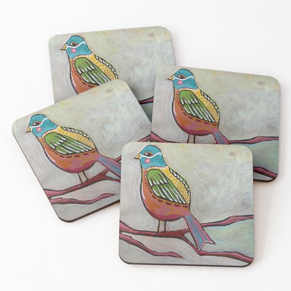 Item preview, Blue Headed Bird Artwork designed and sold by YellowDotArtist.