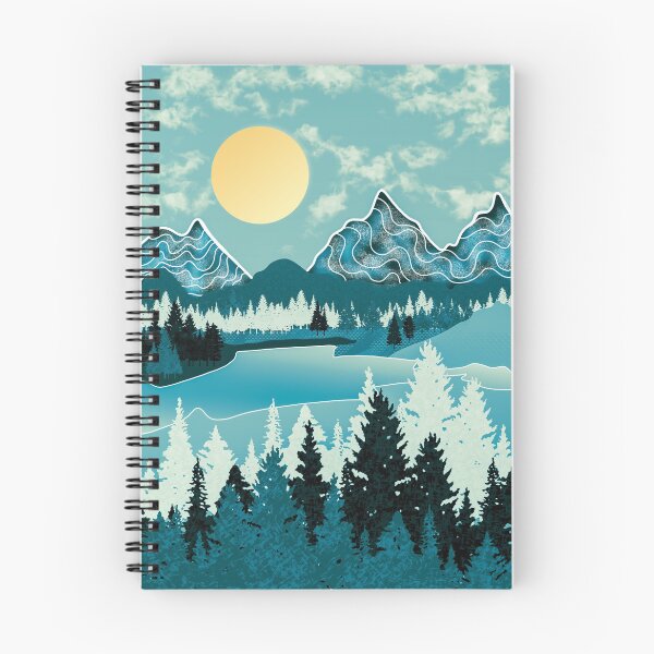 Item preview, Yellow sun and blue mountains designed and sold by Catherine  Milchard.