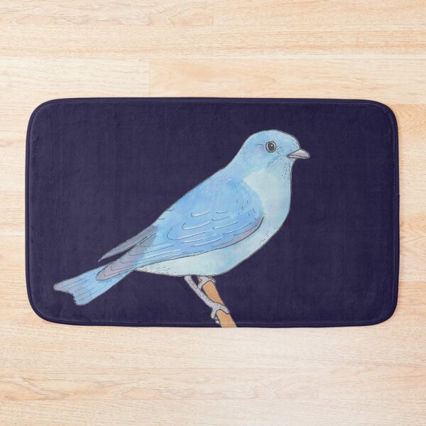 Item preview, Mountain Bluebird watercolor bird art designed and sold by TheWaterBirds.