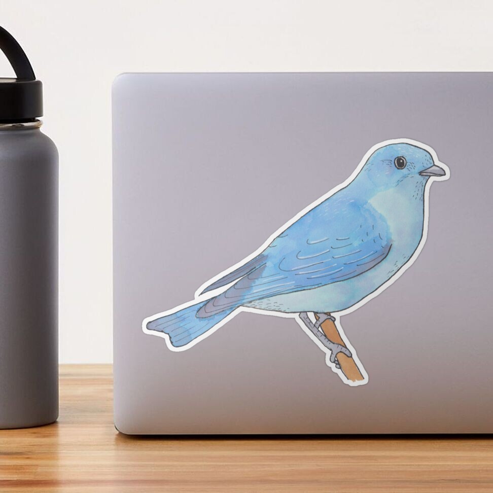 Blue Bird Waterproof Stickers