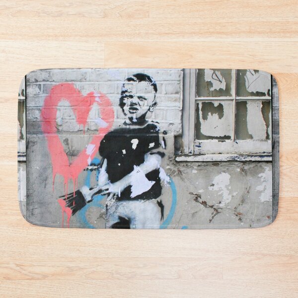 Item preview, Heart Boy - Banksy - Original Mural designed and sold by WE-ARE-BANKSY.