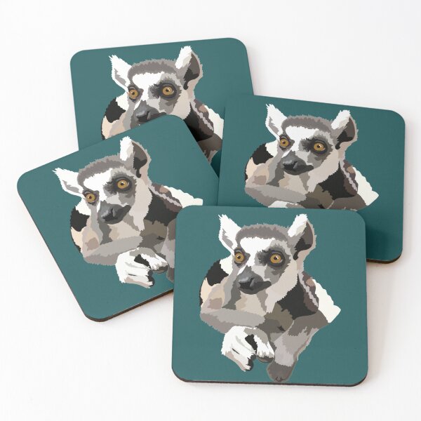 Item preview, R is for Ringtail Lemur, Ringtail Lemur Illustration – Iconic Madagascar Primate Art for Wildlife Enthusiasts designed and sold by PrettylittlepastelUk.