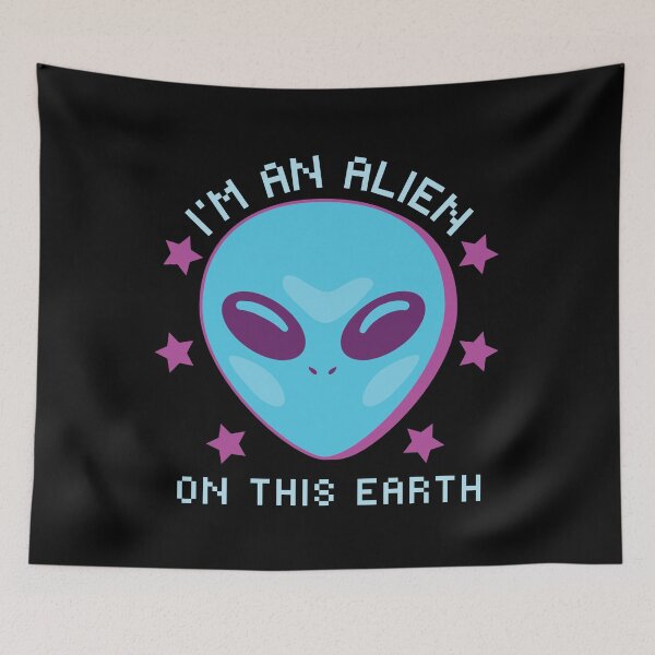 Item preview, SKZ Han Jisung ALIEN Cute Vaporwave Lyrics  designed and sold by SugarSaint.