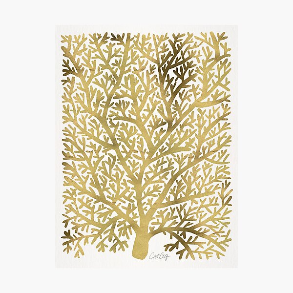Item preview, Gold Fan Coral designed and sold by Cat Coquillette.
