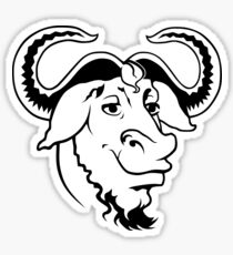 GNU head Sticker