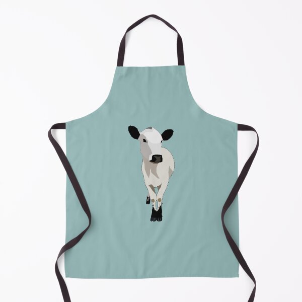 Item preview, British White Cow designed and sold by rhiansanimalart.