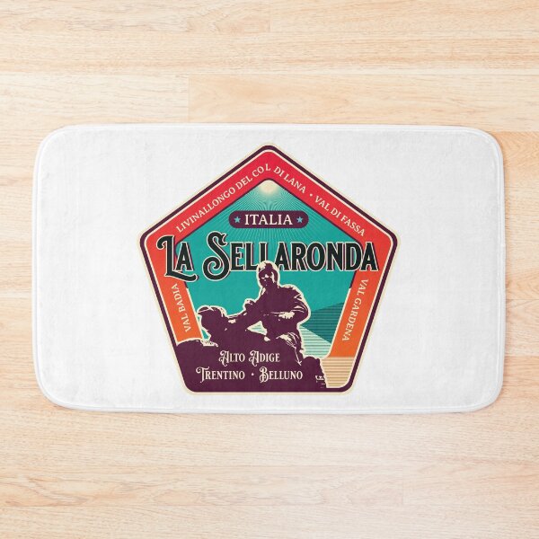 Item preview, La Sellaronda Italy Retro Motorcycle T-Shirt Sticker designed and sold by ROADTROOPER.