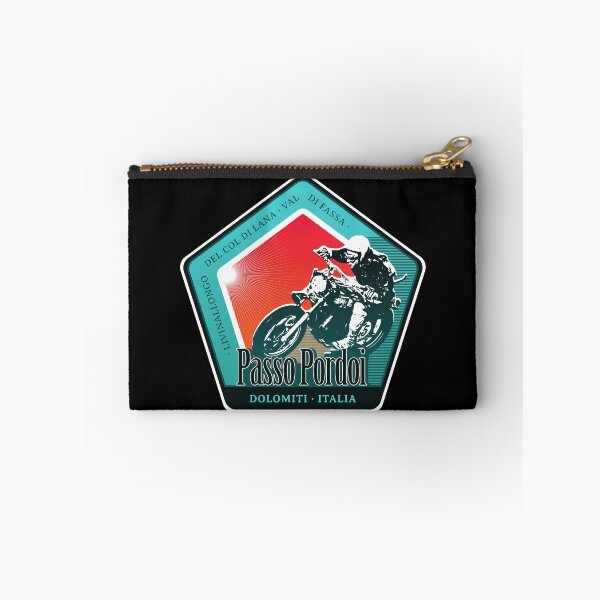 Item preview, Passo Pordoi Italy Retro Motorcycle T-Shirt Sticker designed and sold by ROADTROOPER.