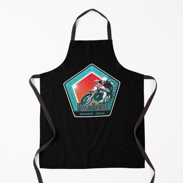 Item preview, Passo Pordoi Italy Retro Motorcycle T-Shirt Sticker designed and sold by ROADTROOPER.