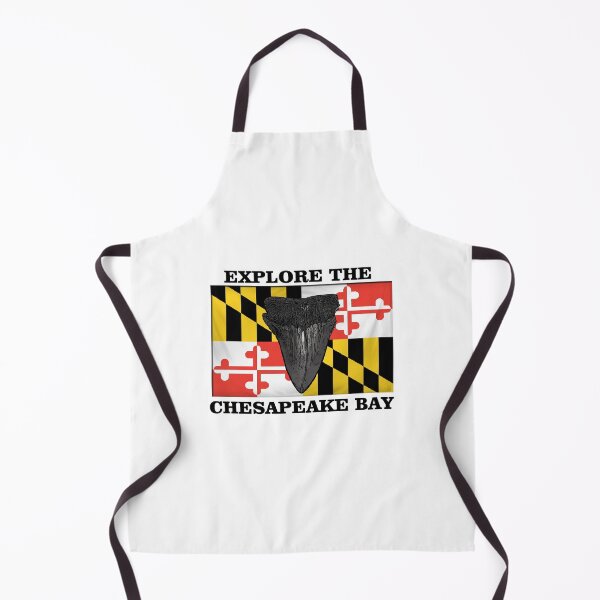 Item preview, Chesapeake Bay Megalodon Sharks Tooth and Maryland Flag designed and sold by baybranded.