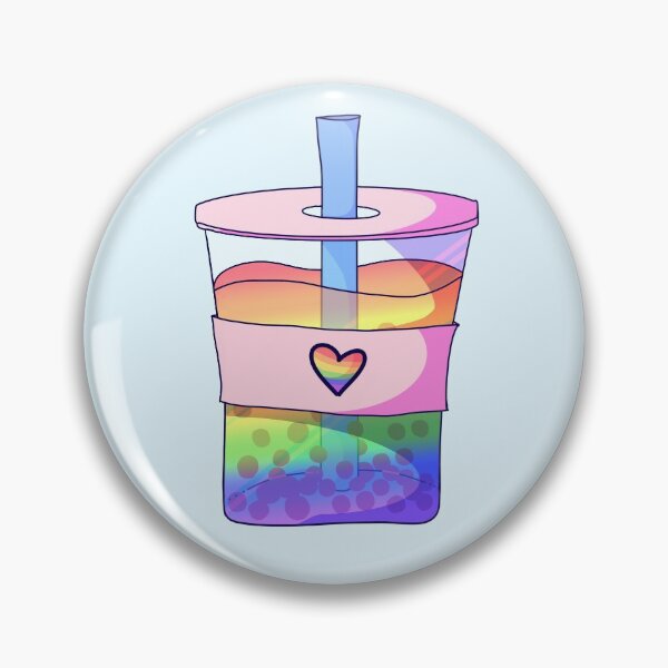 Item preview, Rainbow Bubble tea in togo cup designed and sold by ForTheFrogWar.