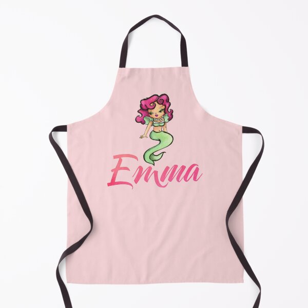Aperçu de l'œuvre Nom des filles Emma avec Vintage Mermaid créée et vendue par ComicKitsch.