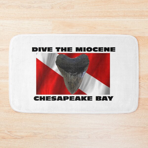 Item preview, Dive the Miocene Chesapeake Bay Diver Down Flag designed and sold by baybranded.
