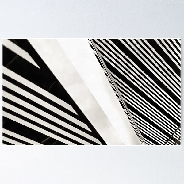 Item preview, Architecture Angle Abstract in Black and White designed and sold by NeonAbstracts.