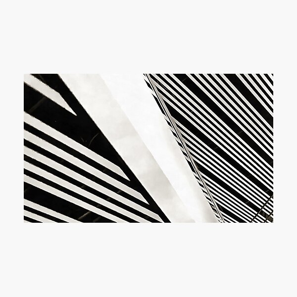 Item preview, Architecture Angle Abstract in Black and White designed and sold by NeonAbstracts.