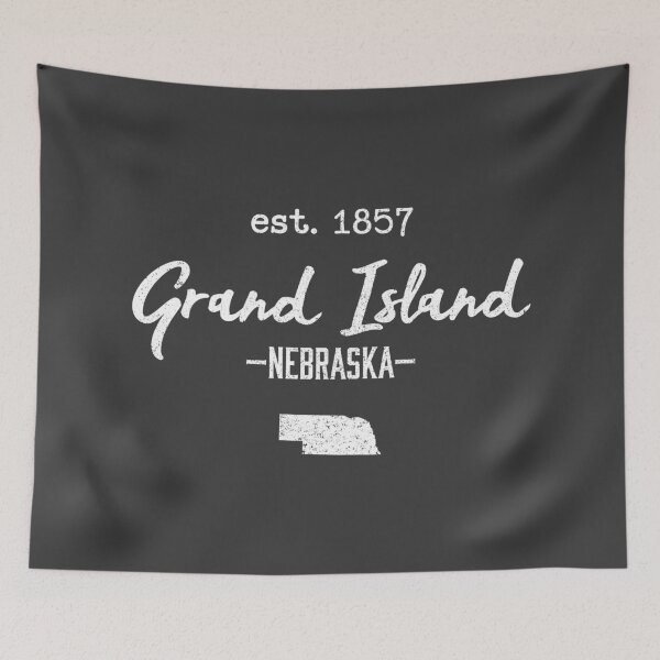 Item preview, Grand Island Nebraska City State Vintage designed and sold by Creatively Torn.