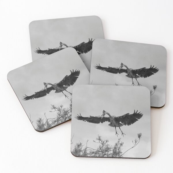 Item preview, Angry grey heron in flight designed and sold by pietrofoto.