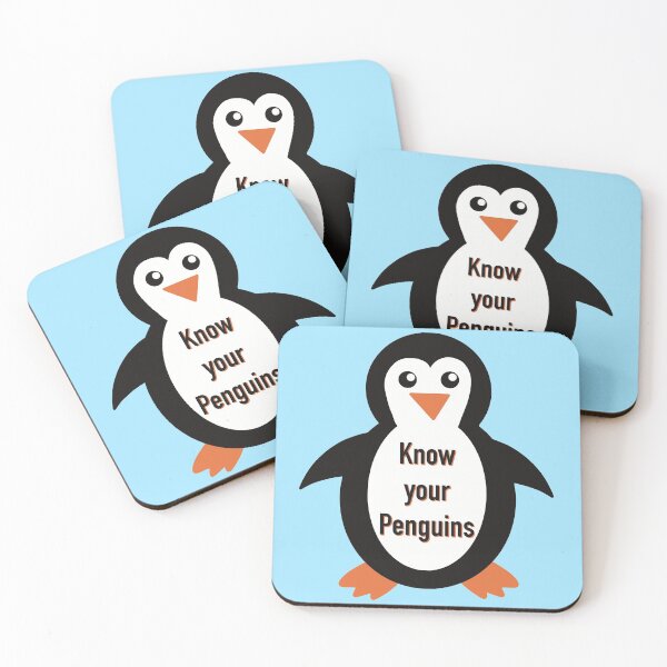Item preview, Know your penguins, cute round penguin designed and sold by ToriaScarlett.