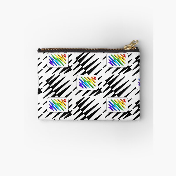Item preview, Jagged Bold Rainbow Zig Zag Triangle Bag Backpack designed and sold by artfulnotebook.