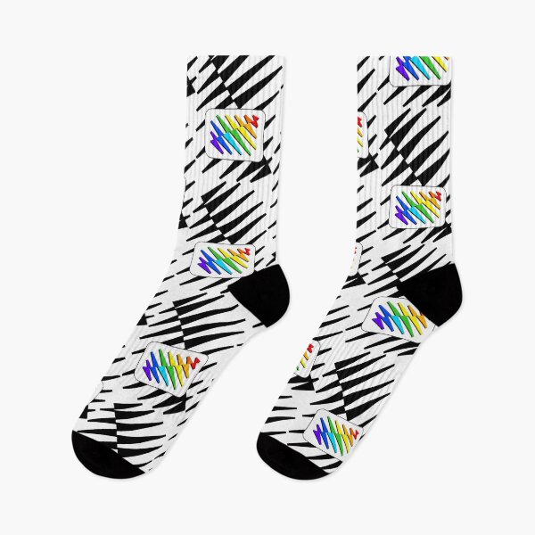 Item preview, Jagged Bold Rainbow Zig Zag Triangle Bag Backpack designed and sold by artfulnotebook.