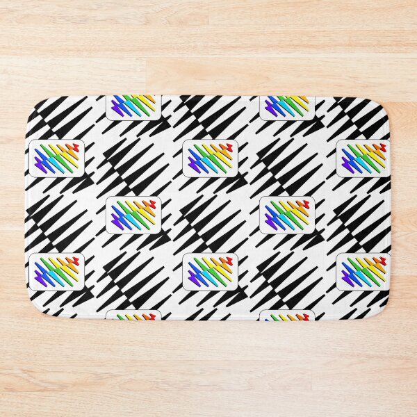 Item preview, Jagged Bold Rainbow Zig Zag Triangle Bag Backpack designed and sold by artfulnotebook.